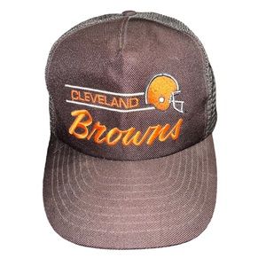 VTG 90s Cleveland Browns Annco Trucker Hat NFL